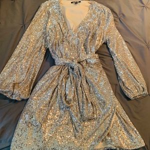 Gianni Bini sequence Wrap Dress